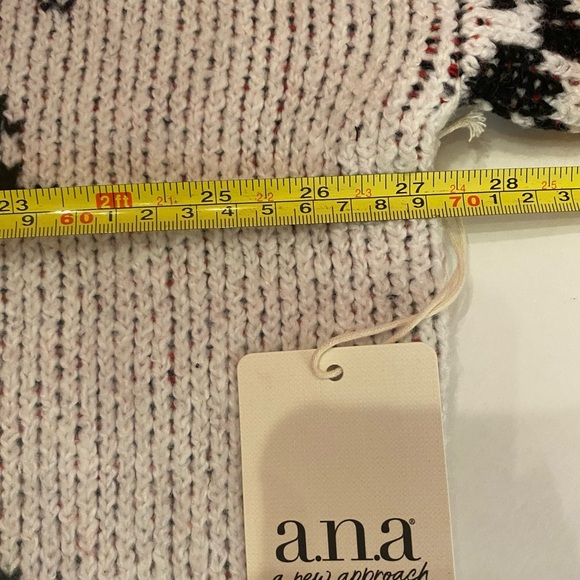 A.N.A Red Combo Knit Sweater Size XXL NWT - Picture 6 of 7